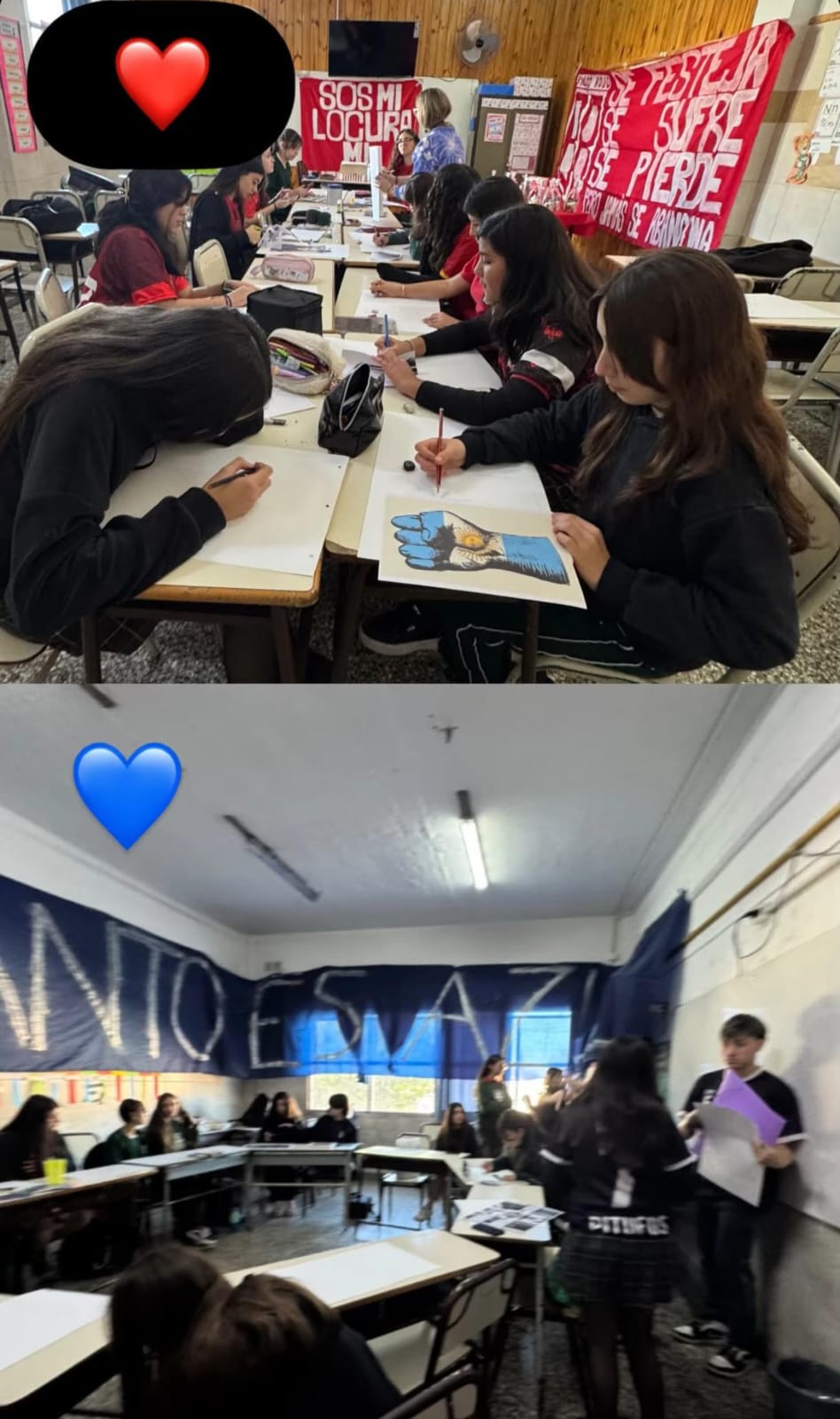 Certamen de dibujo — Bandos Rojo y Azul 🎨